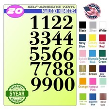 20 Mailbox,Car, Doors, Toolbox,Lockers,Window, Decal Sticker Numbers BODONIO