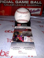 ARISTIDES AQUINO CINCINNATI REDS SIGNED OFFICIAL MAJOR LEAGUE BASEBALL W/JSA.COA