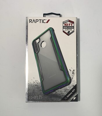Raptic Shield Phone Case Samsung Galaxy A21 Shockproof NIB Iridescent￼ A 21 New