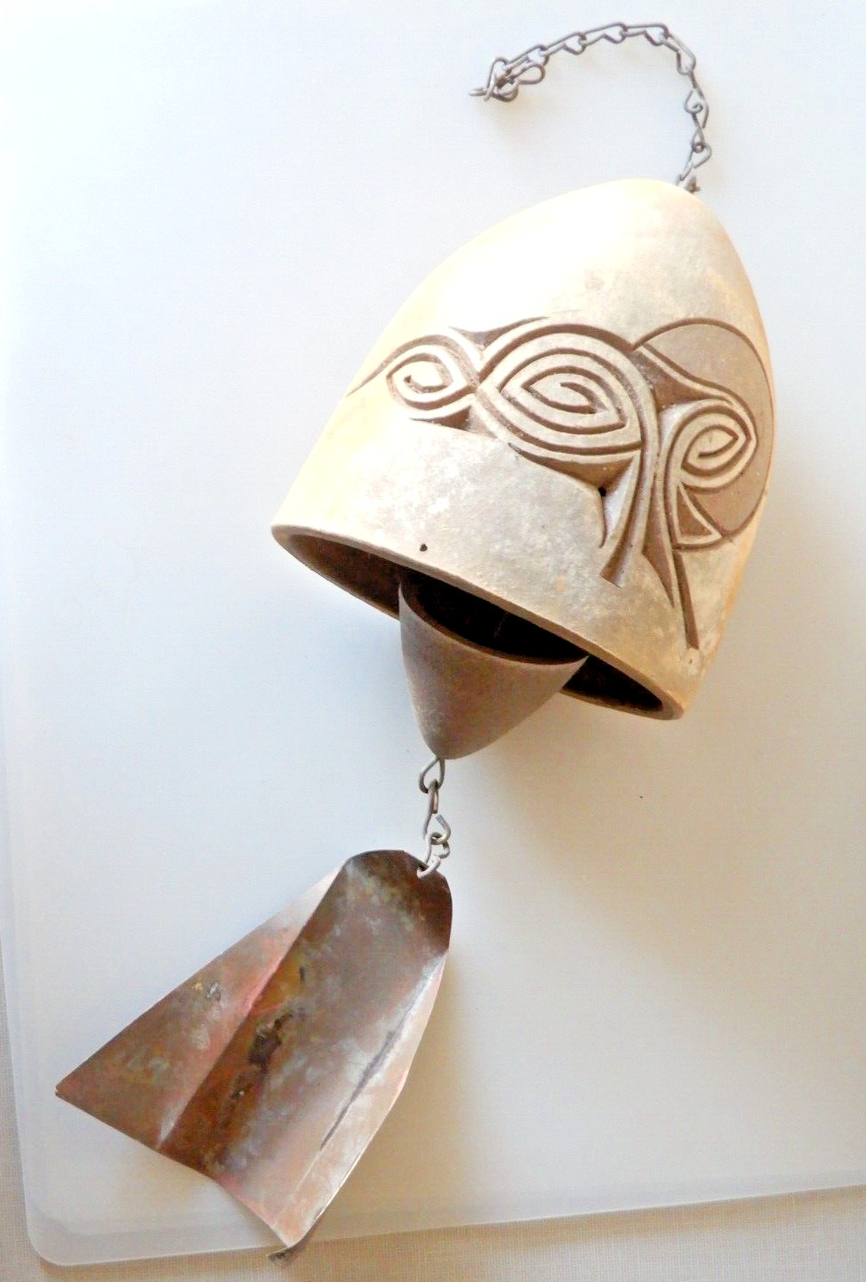 Paolo Soleri Cosanti Arcosanti 6" Ceramic Pottery Windchime Wind Bell, SIGNED