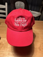 BUDWEISER RED/WHITE Hat Ball Cap Adjustable, Relaxed Fit, Camp David 100% Cotton