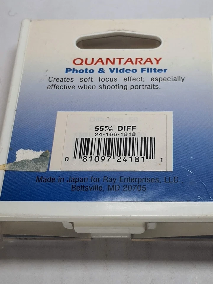 55mm Diffuser Glass Lens Filter 55 mm Diffused Soft Softer Look Diffusion - Image 2 of 3