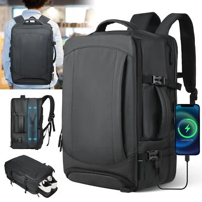 KVAYO Reiserucksack Rucksack 38L Premium 900D Nanocoated Hybridleder Handgepäck
