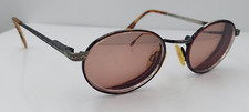 Vintage Marchon Acclaim Tortoise Gunmetal Oval Metal Sunglasses FRAMES ONLY