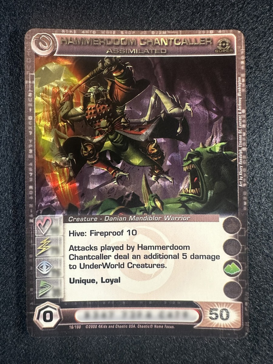 Chaotic Min E 50 Hammerdoom Chantcaller Assimilated 16/100 SS
