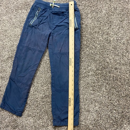 Mini Boden pants boy 7Y Slim Pull On Trousers Bright Blue elastic - Picture 5 of 8