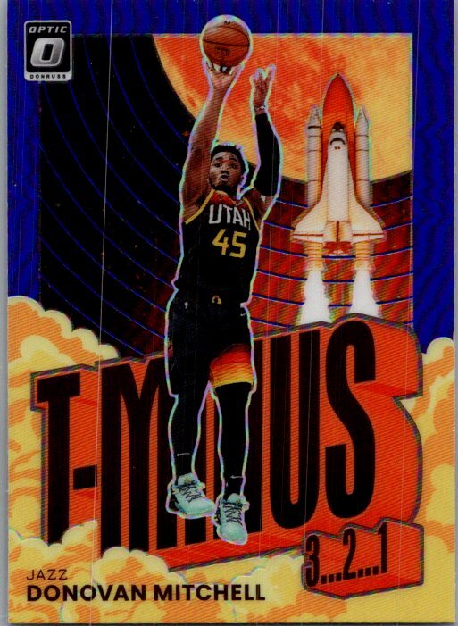 2021-22 Donruss Optic #5 Donovan Mitchell T-Minus 3...2...1 Purple