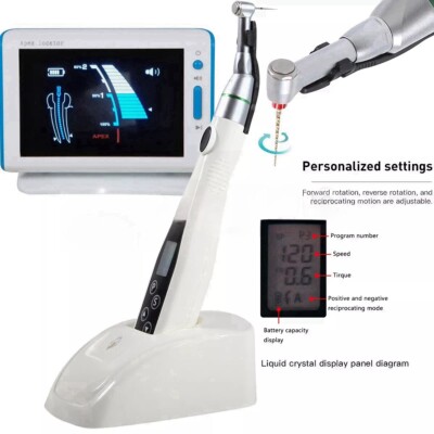 Dental Cordless LED Endo Motor 16:1 Handpiece/4.5''LCD Apex Locator Root Canal SA