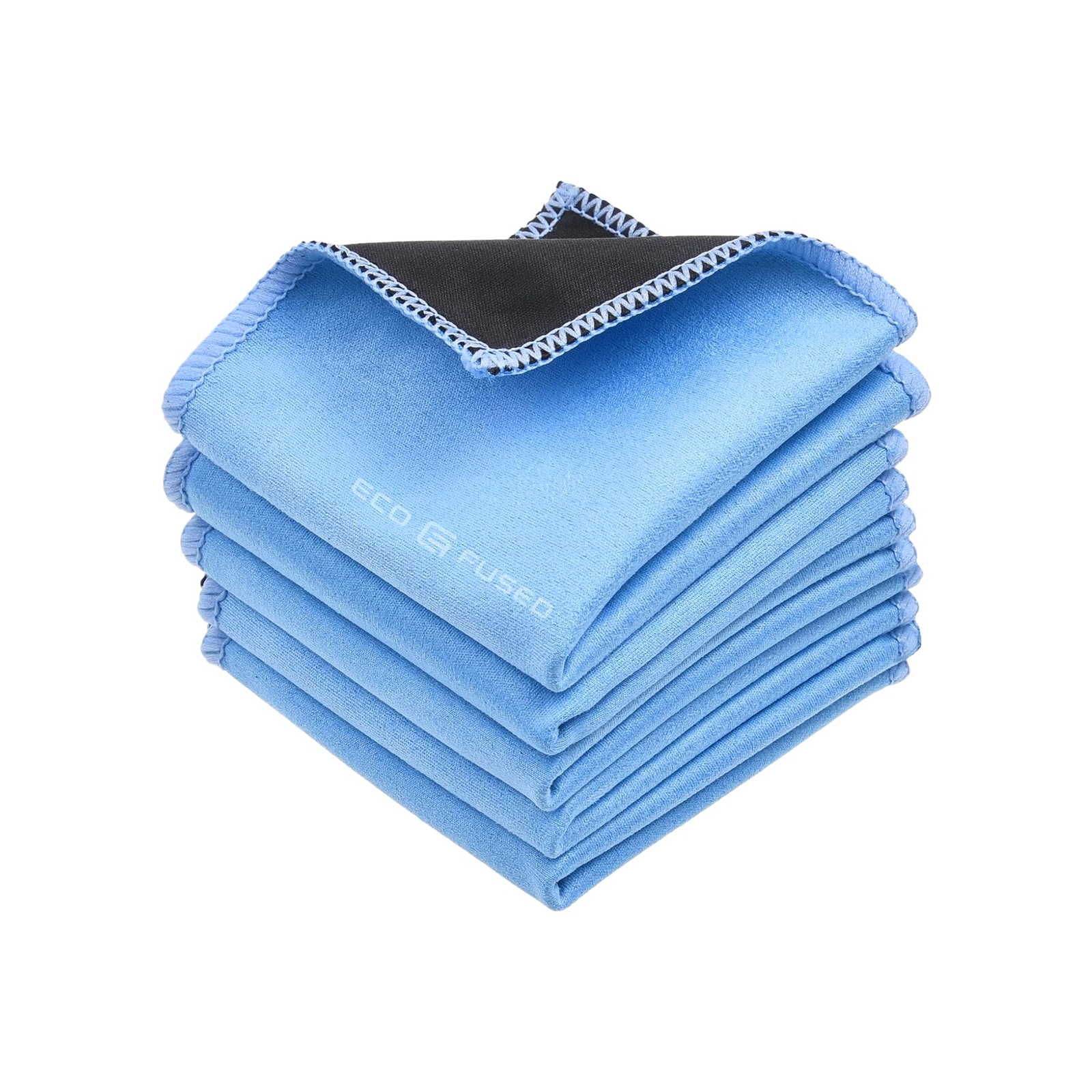 EcoFused Microfiber Cleaning Cloths 5 Pack DoubleSided Cleaning