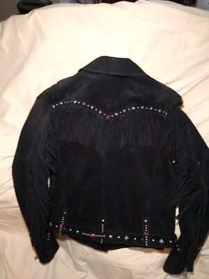 Jack Daniels Leather Biker Jacket - Women's size Large