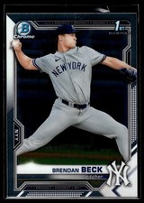 Brendan Beck 2021 Bowman Draft Chrome 1st Bowman Card  #BDC-118