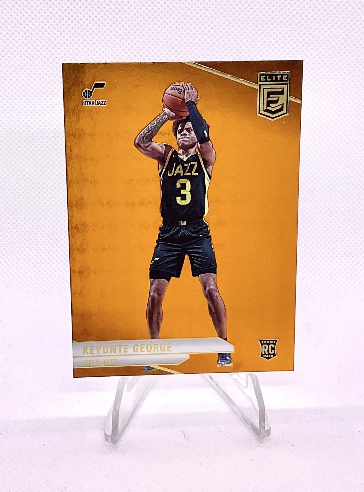 2023-24 Donruss Elite KEYONTE GEORGE #221 RC Rookie Orange SP, Jazz