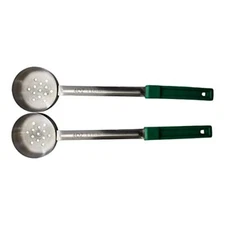 4 Ounce Slotted Stainless Steel Portion Control Ladle Spoon for Measuring and...