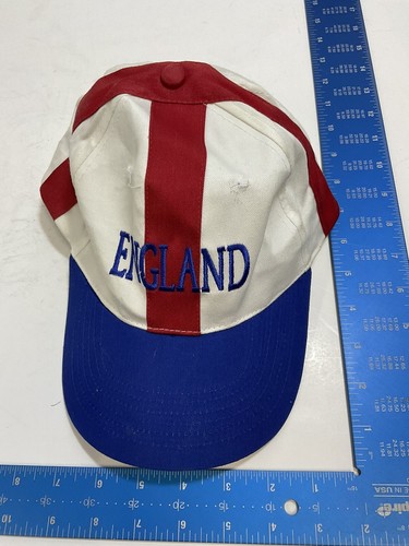 Gorra de béisbol ajustable vintage Reino Unido Inglaterra sombrero rojo blanco y azul GnuFashion - Imagen 8 de 9