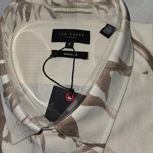 Ted Baker Belmar Short Sleeve Linen Blend Floral Shirt, Men's Size S, NWT - Picture 3 of 5
