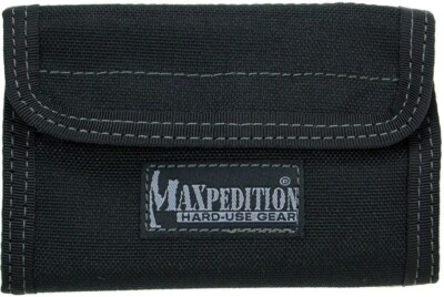 Maxpedition Spartan Wallet Black 5.5'' x .5'' x 3.75'' 11 Sleeve Pockets 229B