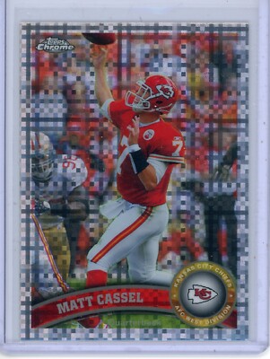2011 Topps Chrome Matt Cassel 107 X-Fractor Kansas City Chiefs
