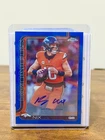 2025 Topps Chrome Football Bo Nix Variation Auto True Blue /150 Broncos