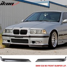 Fits 94-99 Bmw E36 M3 Front Bumper Lip Pu Unpainted Chin Spoiler Splitters Pair Fits 94-99 Bmw E36 M3 Front Bumper Lip Pu Unpainted Chin Spoiler Splitters Pair