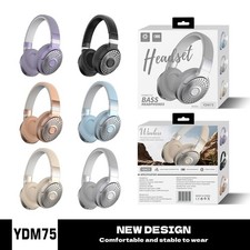 Blue YDM75 Wireless Headphones HiFi Stereo Bluetooth 5.3 Noise Isolation
