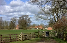 Photo 6x4 Springhill farm and the polo grounds. Rugby  c2017