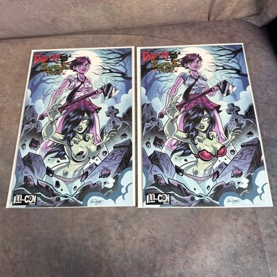 NM Dead at 17 vs Zombie Tramp #1 Cvr A & The Risque Howard Mendoza