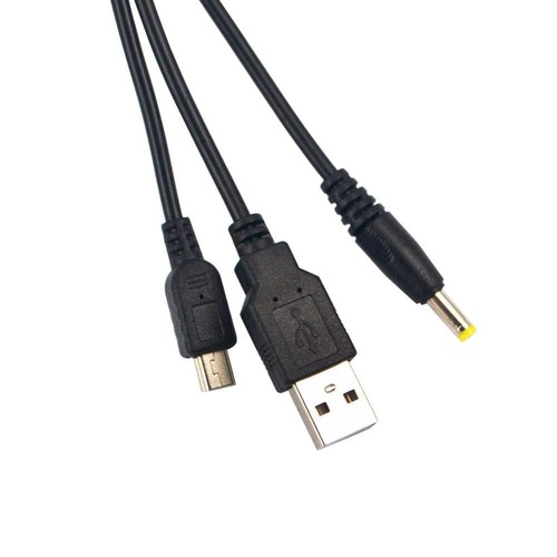 Cavo dati e Ricarica USB 2 in 1 Compatibile con Sony PSP 1000 2000 3000 Nero - Imagen 6 de 8