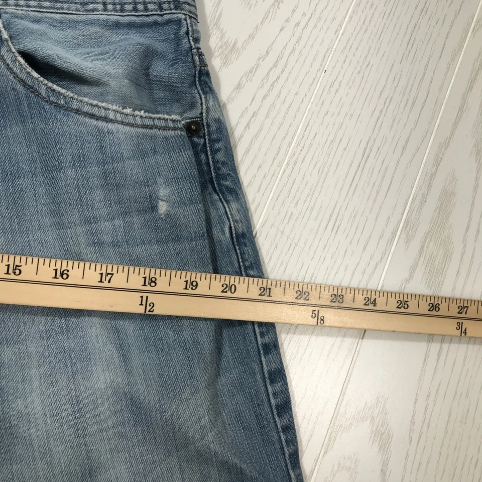 Jeans Arizona Vintage Para Hombre 32x30 Sueltos Rectos Azul Denim Bootcut Sueltos Desteñidos Foto 4 de 4