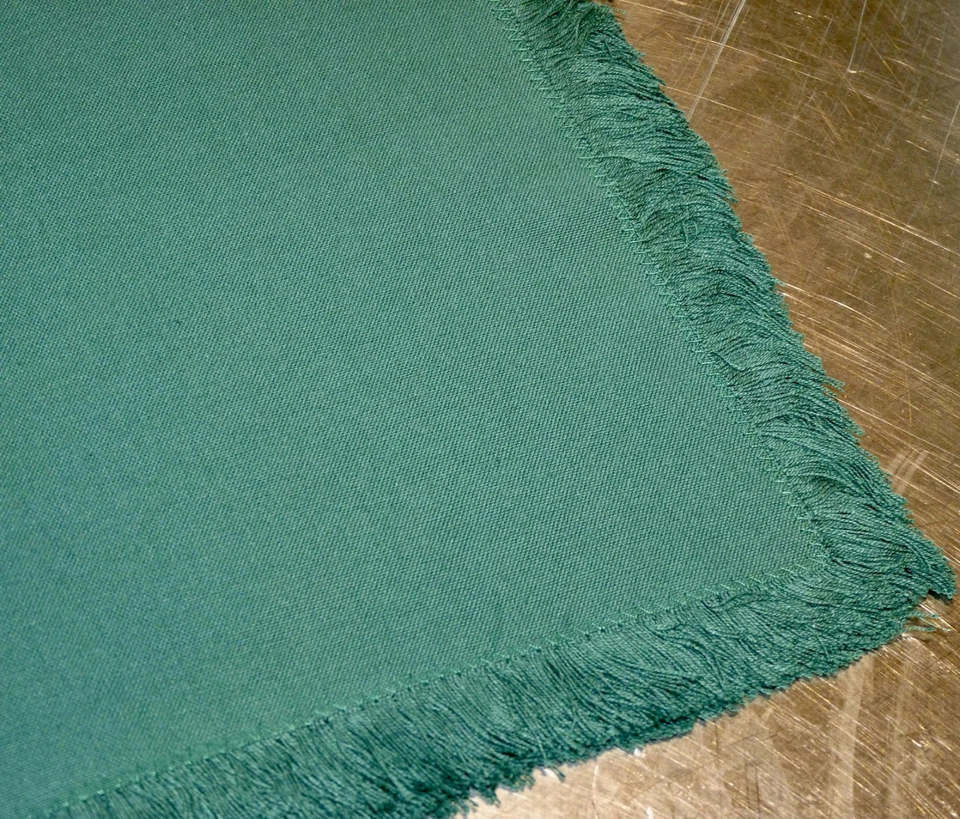 12 servilletas artesanales con flecos de algodón orgánico de pino ahumado de caja y barril $120 ¡NUEVAS CON ETIQUETAS! Foto 3 de 4