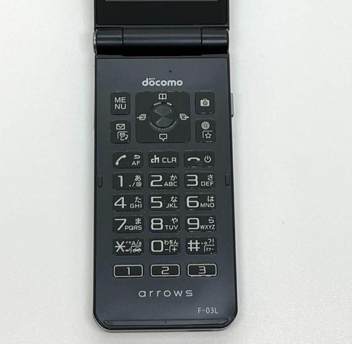 Fujitsu arrows black SIM free 4G F-03L mobile flip phone Keitai from Japan - 第 3/10 張圖片