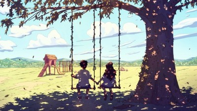 Anime christian benavides art fantasy swings children Play Gaming Mat Desk Game