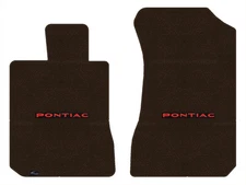 Lloyd Loop Front Mats for '77-81 Bonneville w/Red on Black Pontiac