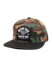 Fasthouse Men's Mixin Gas Haulin Ass Snapback Hat Motocross MX FMX Baseball Cap
