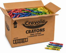 Crayola Crayons, 4 Color Bulk Box not individually wrapped