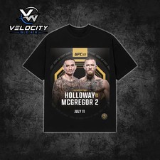 Conor McGregor vs Max Holloway "UFC 329" Premium Cotton T-Shirt, Made In USA