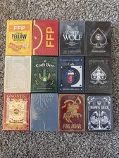 12 New Deck playing Cards (Fontaine, Anyone,art of play, Riffle Shuffle, Gemini)