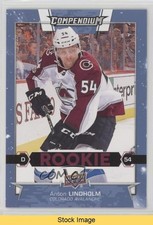 2017-18 Upper Deck Compendium Rookies Blue Anton Lindholm #845 READ o1h