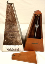 Seth Thomas Metronome Wood W Original Box No. 8