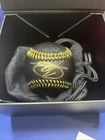 Jasson Dominguez Signed Baseball Black & Gold Baseball Fanatics Under Wraps