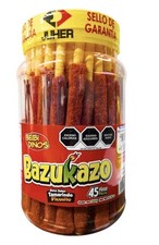 Caramelo de tamarindo mexicano Bazukazo Tarugos Tamarindo Chile 45 piezas 31 oz.