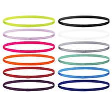 4pc Sports Thin Headband Non Slip Elastic Yoga Sweatband Unisex Hair Accessories
