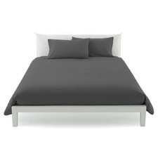 Copripiumino MAXI 270x270 copritrapunta matrimoniale in cotone ISTAR antracite