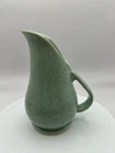 Brush McCoy Green Pitcher  Vase USA 932 Mid Century Modern Speckled 6” USA