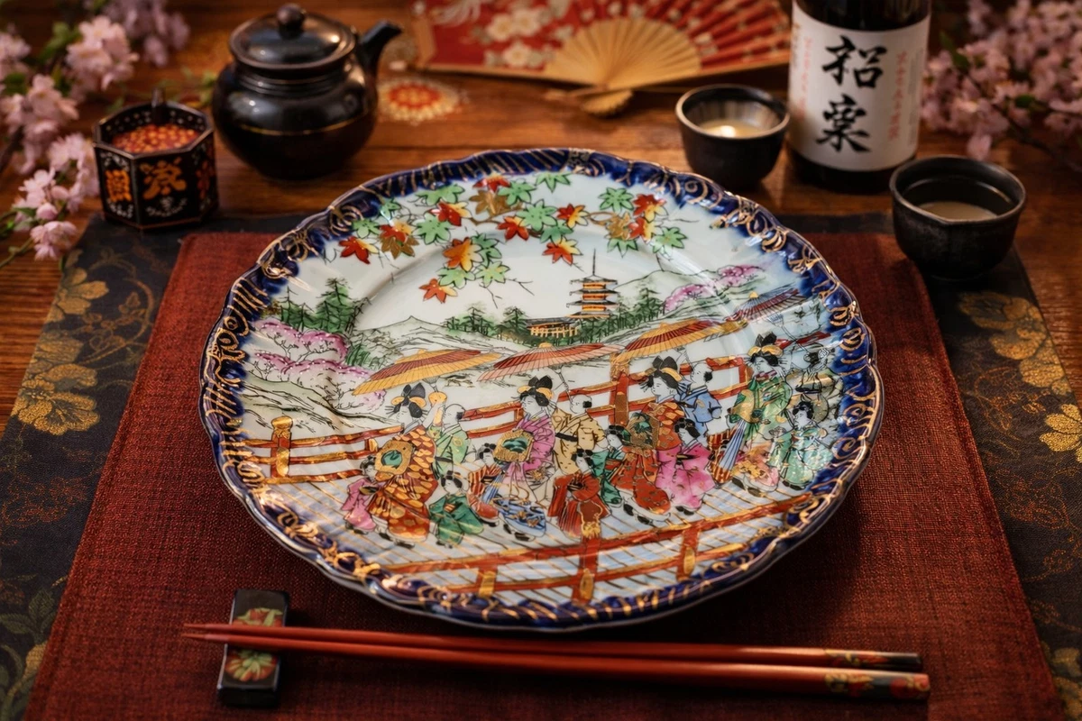 陶瓷多色1900-1940 年日本盘子| eBay