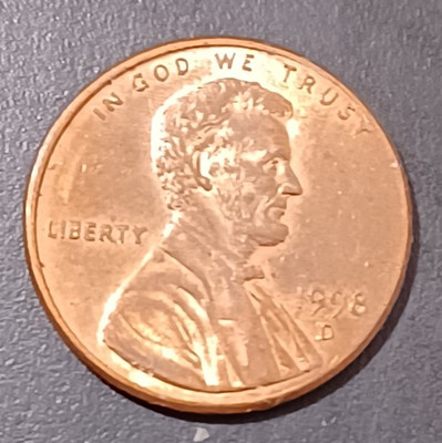 1998-D Lincoln Memorial Cent Penny US Coin Close AM (#2)