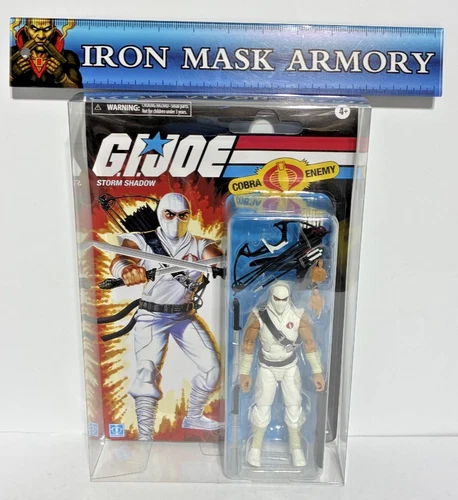 Storm Shadow Retro Cardback GI Joe Classified  In Protective Case