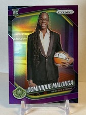 DOMINIQUE MALONGA 2025 Panini Prizm WNBA #144 Rookie Purple Prizm /149 Storm RC