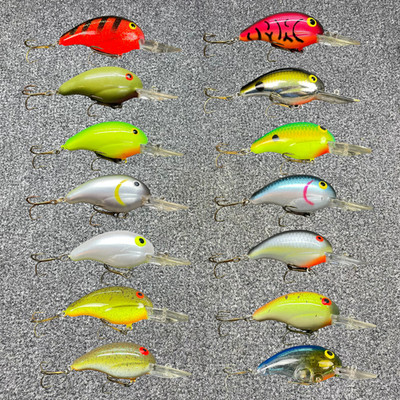 Pre-Pradco Bandit 200 Crankbait Mustad Triple Grips 2'' 1/4oz - (SELECT COLOR)