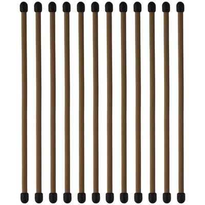 12X Nite Ize (6-inch) GearTie Re-useable Twist Tie for Cables & More - Brown