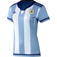 Adidas Women's Argentina 2015 Home Futbol Soccer Jersey Uniform Messi Medium M